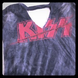 Junior Size Lg vintage KISS T-shirt fits